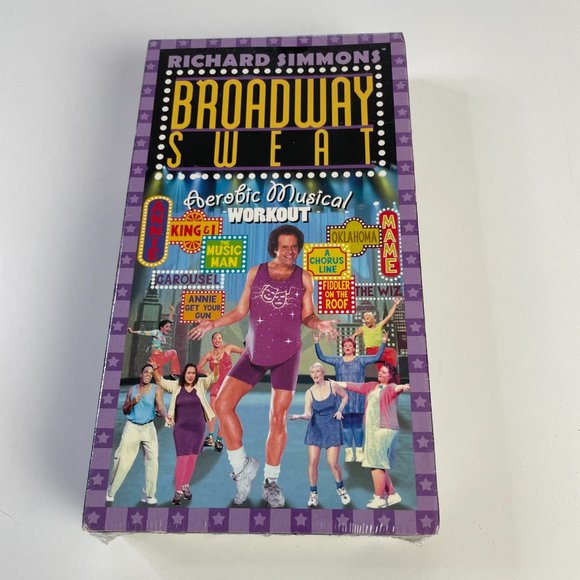 NWT VTG RICHARD SIMMONS Broadway Sweat Aerobic Musical Workout 2000 VHS Tape - Picture 2 of 7